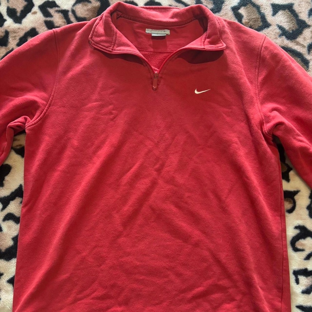 Red Pullover Sweatshirt